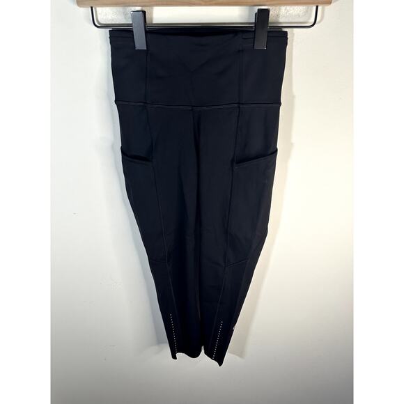 Lululemon Fast & Free Crop II *Nulux 19" Size 0 Black Nulux - Picture 4 of 9